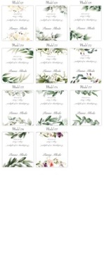 Карточки места 10 шт. на свадьбу, прием, визитки.