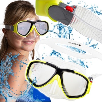 MASKA DO NURKOWANIA SNORKELINGU OKULARY GOGLE PŁYWANIA DLA DZIECI
