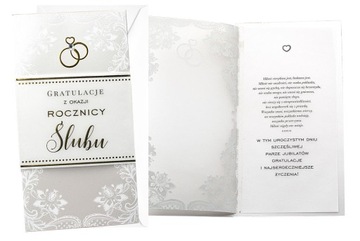 Kartka okolicznościowa Rocznica Ślubu TG12