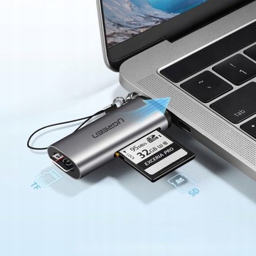 UGREEN USB + USB-C адаптер SD + устройство чтения microSD