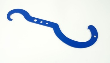 Стальной ключ для PE-разъемов диаметром от 16 до 32 мм и от 40 до 75 мм.