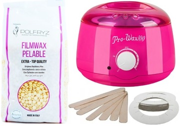 Zestaw Depilacja ProWAX 100W+WOSK+Patyczki+osłonki