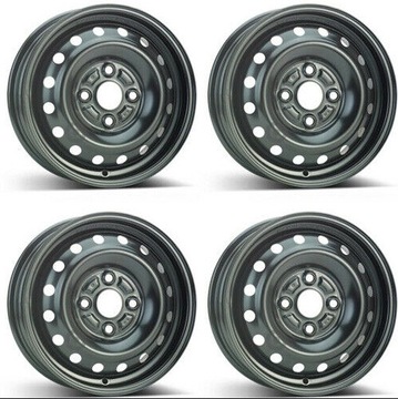 4× DISK OCELOVÝ ALCAR STAHLRAD 4.0" X 13" 4X100 ET 40
