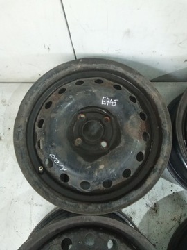 4× DISK OCELOVÝ OPEL OE 6.0" X 15" 4X100 ET 45