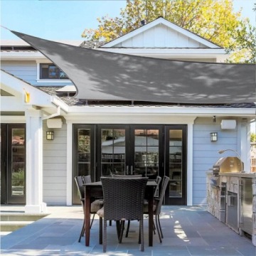 САДОВЫЙ СОЛНЕЧНЫЙ ПАРУС 2х3м ПРЯМОУГОЛЬНЫЙ СЕРЫЙ Водонепроницаемый КРЫШКА