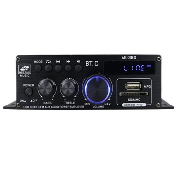 MINI WZMACNIACZ DO GŁOŚNIKÓW KOLUMN BLUETOOTH 12V