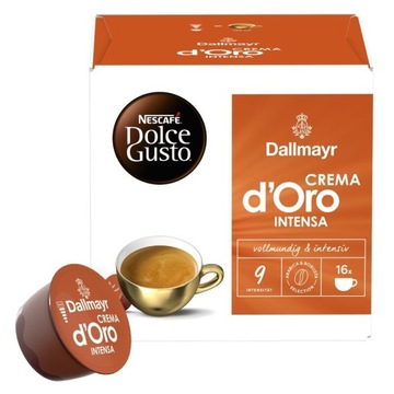 Kawa w kapsułkach Kapsułki NESCAFÉ Dolce Gusto Dallmayr Intensa 16 szt