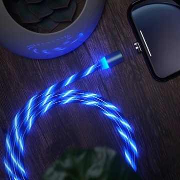 KABEL MAGNETYCZNY 3w1 DO IPHONE MICRO USB TYP-C 1m