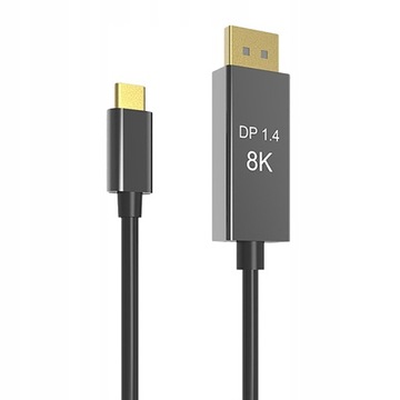Typ C do Displayport 8K @ 60Hz1.4 Wersja Komputer