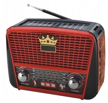 РЕТРО СОЛНЕЧНОЕ РАДИО, ПЕРЕЗАРЯЖАЕМЫЙ USB-ДИНАМИК