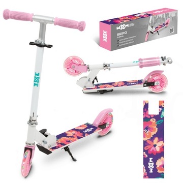 Hulajnoga składana SKIPO Floral koła LED 120 mm