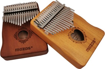 НАБОР ДЕРЕВЯННОГО АФРИКАНСКОГО ИНСТРУМЕНТА КАЛИМБА ПИАНО С УЗОРОМ СЕРДЦА