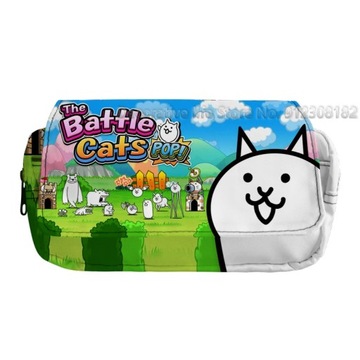 Игра The Battle Cats School Большая вместительная сумка для ручек, канцелярские принадлежности, школьные принадлежности