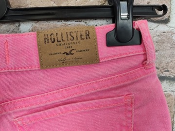 HOLLISTER Jeansowe SPODENKI SZORTY Różowe W23