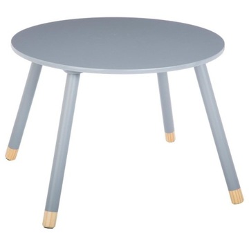 STOLIK DLA DZIECI biały okrągły do pokoju śr 60 cm OUTLET