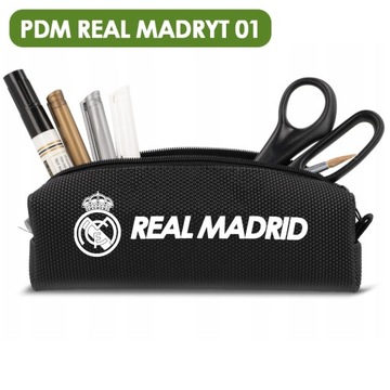 Школьный пенал PEN489 Черный PDM REAL MADRID 04