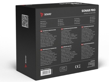 Mikrofon Pojemnościowy Gamingowy Studyjny USB statyw SAVIO SONAR PRO 01