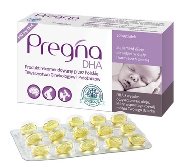 PREGNA DHA dla KOBIET w CIĄŻY i karmiących PIERSIĄ
