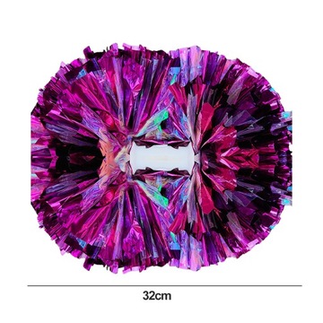 Двуглавый металлический помпон для черлидинга, цветочный шар