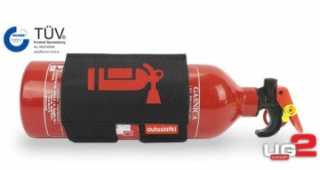 Держатель автомобильного огнетушителя, застежка-липучка