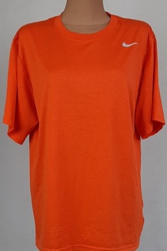 NIKE KOSZULKA SPORTOWA POMARANCZOWA DIR FIT L