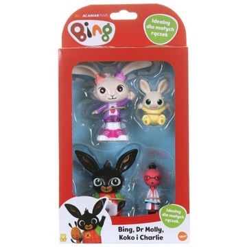 Bing Zestaw 4 Figurki Bing Molly Coco Charlie