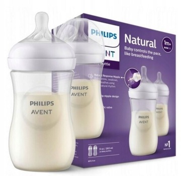 Butelka responsywna natural 2x260 ml dla dziecka Avent