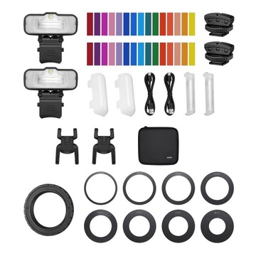 Macro Flash Godox MF12-K2 2PCS 2,4G Беспроводная BS Guide