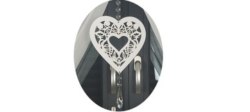 GIRLANDA ZAWIESZKA AŻUR PIĘKNA OZDOBA DO OKNA 80 CM ORNAMENT 1 +KRYSZTAŁEK