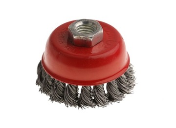 SZCZOTKA DOCZOŁOWA DO CZYSZCZENIA M14 SPLATANA 70 DRUT SPLATANY