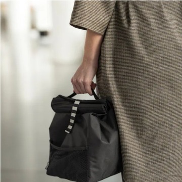 Непромокаемая сумка для обеда черная до 5 кг 22х17х35 см FRAMTUNG