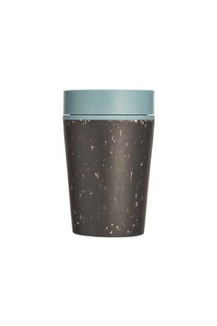 Kubek na kawę z recyklingu czarno-błękitny 227ml
