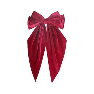 Bowknot spinka do włosów dla kobiet dziewczynki duża wstążka do włosów kokarda szpilka do włosów czerwona