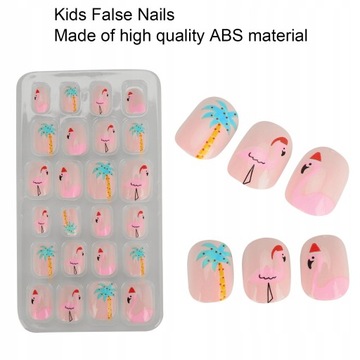 НАКОНЕЧНИКИ НАСКУССТВЕННЫЕ НОГТИ ДЛЯ ДЕТЕЙ МИШКИ ТЕДДИ, 24 ШТ.