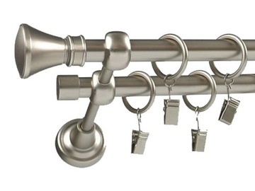 KARNISZE PRESTIGE KARNISZ METAL PODWÓJNY 170 cm !!