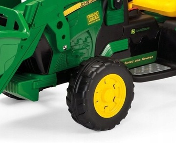 АККУМУЛЯТОРНЫЙ ТРАКТОР С ЭКСКАВАТОРОМ JOHN DEERE 12V ТРАКТОР ДЛЯ ДЕТЕЙ ЭКСКАВАТОР