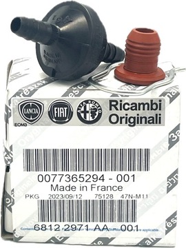 ZAWÓR PODCIŚNIENIA ODMY OLEJU 1.75 TBI ALFA ROMEO 77365294 FCA OE ORYGINAŁ