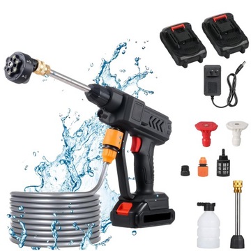 MOCNA MYJKA CIŚNIENIOWA AKUMULATOROWA BEZPRZEWODOWA 24V 300W + 2AKU