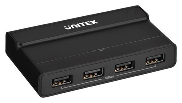 KVM-переключатель Unitek 4 активных порта USB-A 5 Гбит/с, 2 входа USB-C