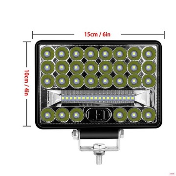 ЛАМПА 48 СВЕТОДИОДНАЯ ГАЛОГЕННАЯ РАБОЧАЯ ПОИСК 7 ДЮЙМОВ