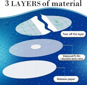 20 шт. Наклейки на уши Мягкие водонепроницаемые защитные наушники
