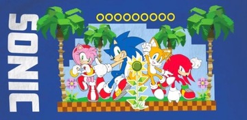 RĘCZNIK SONIC KNUCKLES TAILS AMY ROSE 70x140