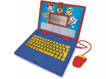 LAPTOP EDUKACYJNY PSI PATROL PAW PATROL - ekran LCD z animacjami - 2 języki