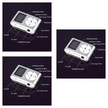 1/1/2/3/5 Mini odtwarzacz MP3 z ekranem LCD