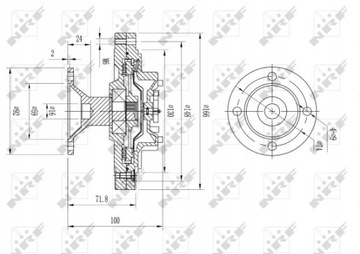 NRF 49612 SPOJKA VENTILÁTOR CHLAZENÍ