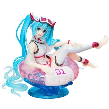 FIGURKA ANIME HATSUNE MIKU PŁYWAJĄCA NA KOLE BOX