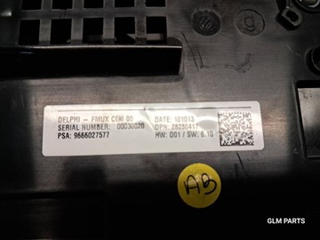 CITROEN C4 II B7 PANEL KLIMATIZACE 9666027577