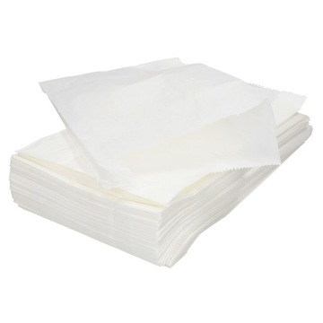 Torebki torby papierowe 15x25x6 białe - 100 szt.