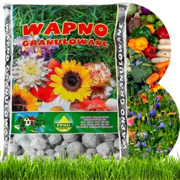 Kreda granulowana WAPNO NAWOZOWE NA TRAWĘ DO ODKWASZANIA GLEBY TRAWNIK 10kg