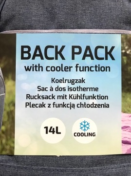 ТЕРМАЛЬНАЯ СУМКА ДЛЯ ОБЕДА ТЕРМАЛЬНЫЙ РЮКЗАК 14л + БЕСПЛАТНЫЕ ОХЛАЖДАЮЩИЕ ПОДСТАВКИ